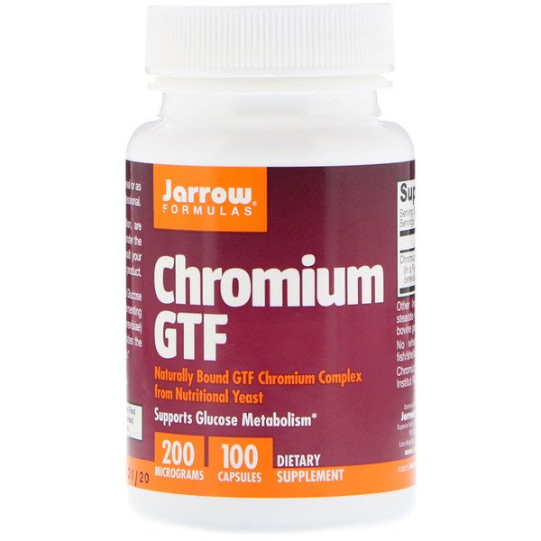 Jarrow Formulas, 크로뮴 GTF, 200 mcg, 100 캡슐